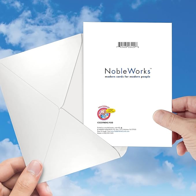 NobleWorks - Humorous Birthday Greeting Card with 5 x 7 Inch Envelope (1 Card) Bday Not This Older C2329BDG