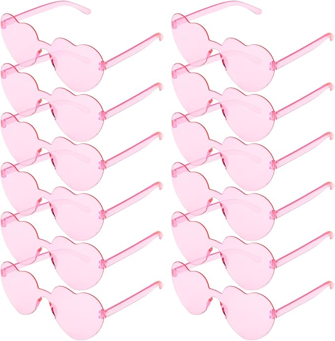 Heart Sunglasses 12/18/24 Pcs Heart Shaped Glasses for Women Cute Funny Party Glasses Party Favors Accessories