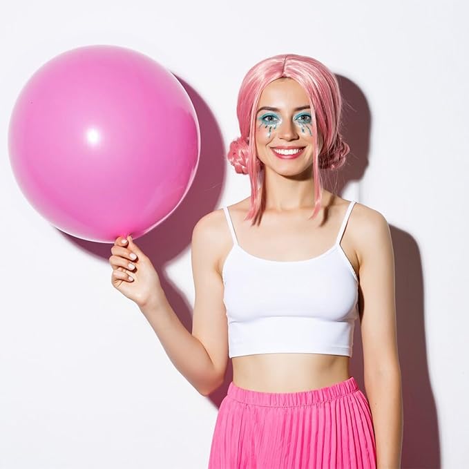 Pink Balloons Pink Birthday Decorations 10 Pack 36 inch Round Gender Reveal Ballons for Birthday Wedding Anniversary Baby Shower Gender Reveal Party Decoration