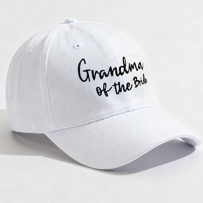 Adjustable Embroidered Hat for Bridal Shower Wedding Engagement Anniversary Honeymoon Newlyweds Couples Gifts