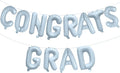 KALOR 16 Inch Pastel Blue Congrats Grad Banner Balloons, Pastel Blue Congrats Grad Letters Sign, Graduation Decorations 2026 for Graduation Party Decorations 2026