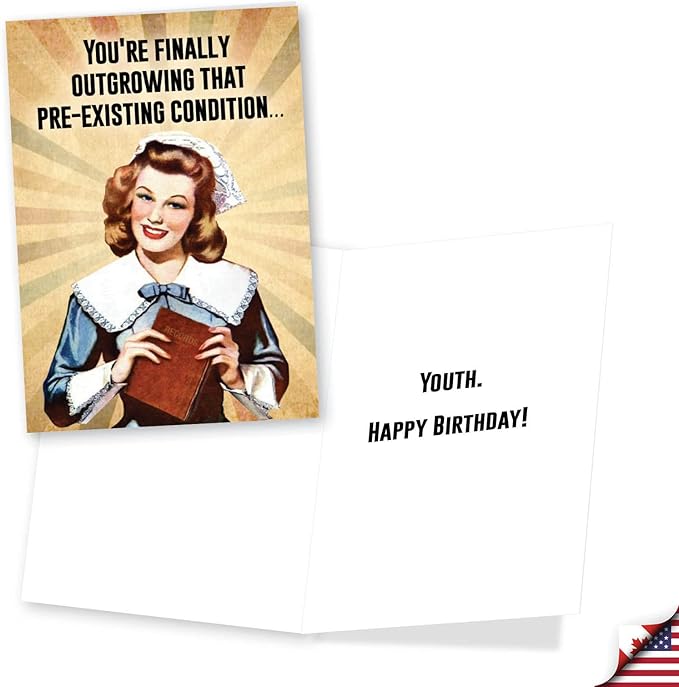 NobleWorks Assortment Pack of 3 Hilarious Birthday Greeting Cards with Envelopes (3 Designs, 1 Each) Vintage Vixens VC8130BDG-C1x3