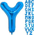 TONIFUL 40 inch Large Blue Letter Y Balloons,Giant Alphabet Letter Balloons for 2026 Graduation Birthday Party Anniversary Graduation Decorations