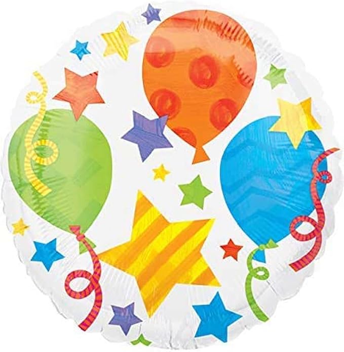 Anagram Stitch 7pc Birthday Party Foil Balloons, BQ_4159