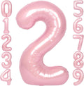 SUWEN 40 Inch Pink Large 2 Number Balloons Big Foil Helium Number Balloons 0-9 Jumbo Happy 2nd Mylar Birthday Party Decorations for Girl Anniversary Party Supplies