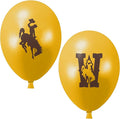 Wyoming Cowboys Balloons 10 Pack 11" Official Licensed Logos, Helium Quality Latex Balloons, Perfect for College Football Team Celebration, Decorated Front and Back by Westrick