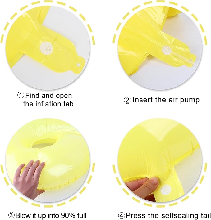 Yellow 40 Inch Large Number 5 Birthday Balloon, Five 5th 15 25 35 50 55 Birthday Celebration Decorations, Yellow Foil 5 Mylar Helium Balloons Girl Boy Anniversary Party Supplies