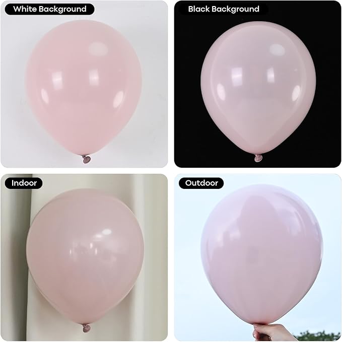 Cavern Pink Balloons Arch Boho Pink Balloons Garland Retro Dusty Blush Rose Balloon Different Sizes Helium Latex Balloon Girls Birthday Party Decoration Wedding Bridal Baby Shower Bachelorette