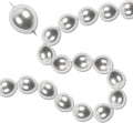 Silver Link Balloons, 60PCS Linking Balloons with Tail for Balloon Wall Arch and Chains, Quick Linkable Balloon for Wedding Birthday Baby Shower Engagement Graduation Party Decorations (6inch)