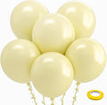 Bezente Pastel Yellow Balloons 18 Inch - 30 Pack Large Thick Yellow Balloons Big Round Light Yellow Latex Balloons for Birthday Bridal Shower Wedding Sunflower Party Decorations
