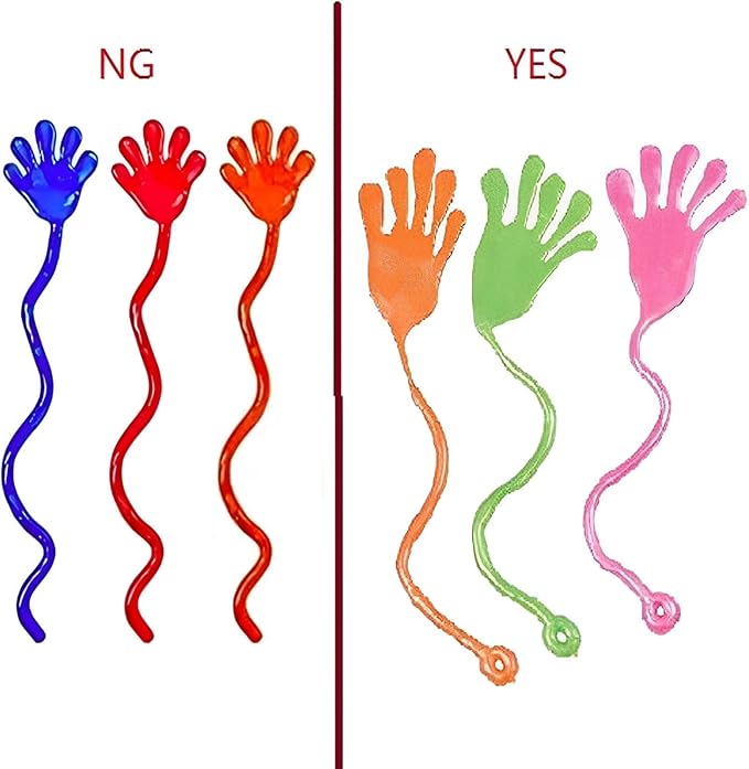 Tuko 40 PCS Sticky Hands, Sticky Finger, Kids' Party Favor Sets, Fun Toys, Halloween Party Favors, Wacky Fun Stretchy Sticky Hands, Party Favors, Birthday Parties, Toys for Sensory Kids,40PCS