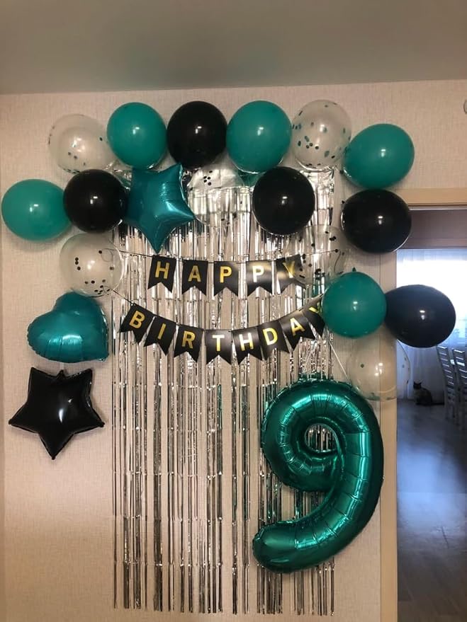 Teal Number 3 Balloon 40 Inch, 3 Balloon Number, 3rd Birthday Decorations, Teal Party Supplies for Boys Girls
