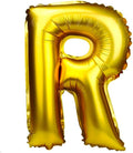 Glanzzeit 16 Inch Gold Balloons Decor Letters A to Z Numbers 0 to 9 for Wedding Prom Birthday Party (Letter R)
