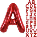 TONIFUL 40 Inch Large Bright Red Letter Balloons A-Z, Giant Jumbo Helium Foil Mylar Big Letter A Balloons for Birthday Party Anniversary Wedding Decorations