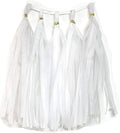 Tissue Paper Tassels Garland Banner Table Decor Party Banner Wedding Birthday Baby Shower Nursery Party Decorations Supplies (20, White)