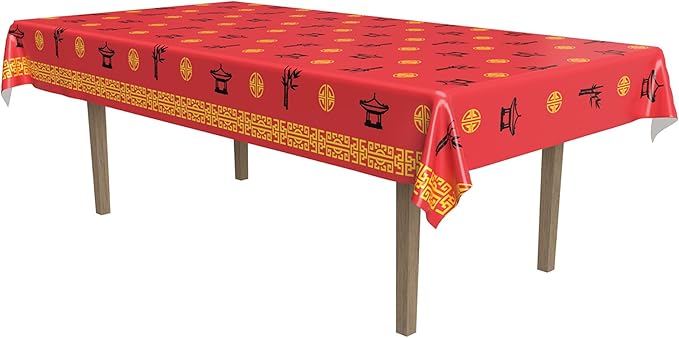 Beistle Asian Tablecover