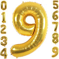 Gold Foil Balloons Number 9, 42 inch