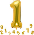 32 Inch Gold Number 1 Balloons Foil Ballon Digital Birthday Party Decoration Supplies (Gold Number 1 Balloon)