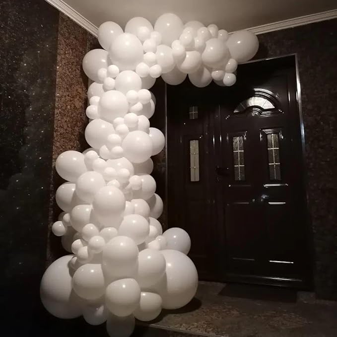 18 Inch Balloons - 35Pcs Large Thick White Latex Balloons for Birthday, Baby Shower, Wedding, Graduation, Themed Party Decorations