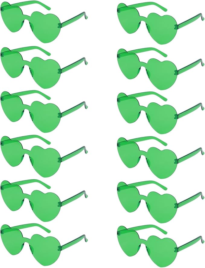Heart Sunglasses 12/18/24 Pcs Heart Shaped Glasses for Women Cute Funny Party Glasses Party Favors Accessories