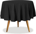 Party Dimensions Black Disposable Plastic Tablecloth for Round Tables (36 Pack) Table Cloths for Parties, Events & Weddings, Indoors & Outdoors, 84 inches, Plastic Table Cover