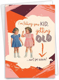 NobleWorks - 1 Funny Birthday Greeting Card - Sassy Bday Card for Women, Stationery Humor - Ain't for Sissies C7017BDG