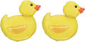 Set of 2 Adorable Yellow Rubber Ducky 29" Foil Party Balloons