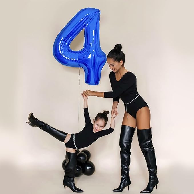 Number Balloons Navy Blue Balloons - Giant Number 10 Balloon, 10 20 30 40 50 Numbers Balloon Birthday Decorations, Blue Party Supplies for Boy Men