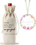 Engaged Gifts Engagement Gifts for Couples Her, Engagement Party Decorations for Women Couple Bride Wedding Our Spring Engaged Wine Bag Acrylic Ornament 2026