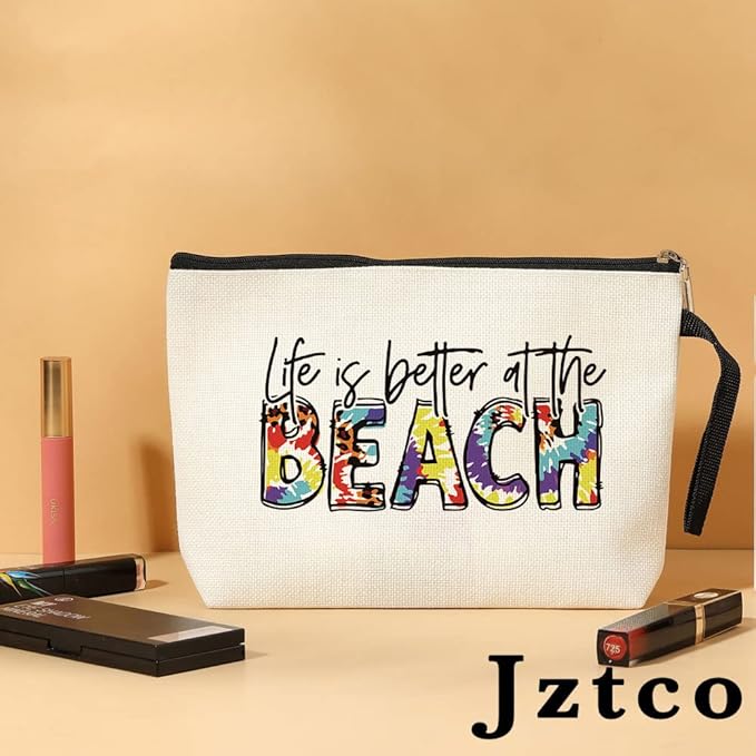 Beach Accessories Gifts for Women Sunscreen Bags Vacation Gifts Travel Items Traveling Graduation Gifts - Life Better Beach Makeup Bag