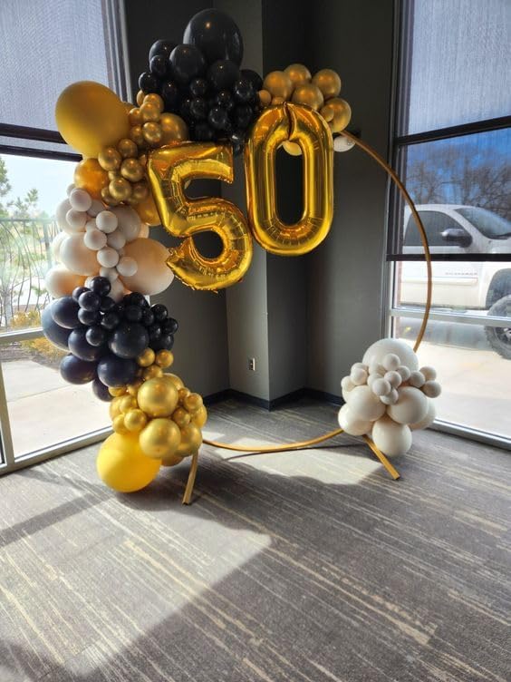 Gold Number 1 Balloon 40 Inch, 1st Birthday Balloon for Baby Boy Girl Toddler First Birthday Decorations, Shiny Gold Party Supplies