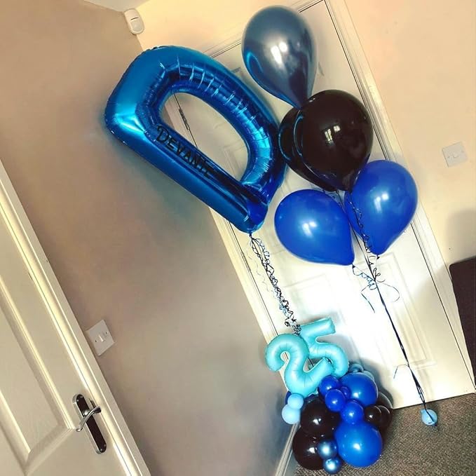 40 Inch Blue Letter U Balloons Alphabet U Letter Balloons Foil Mylar Big Letter Balloons for Birthday Party Anniversary New Year Graduation Wedding Decorations