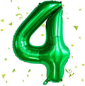 Green Number Balloons, 40 Inch Dark Green Balloon 4.4 Helium Balloon 4th Birthday for 4 Years Birthday Party Wedding Anniversary Decoration Children Girls Boys