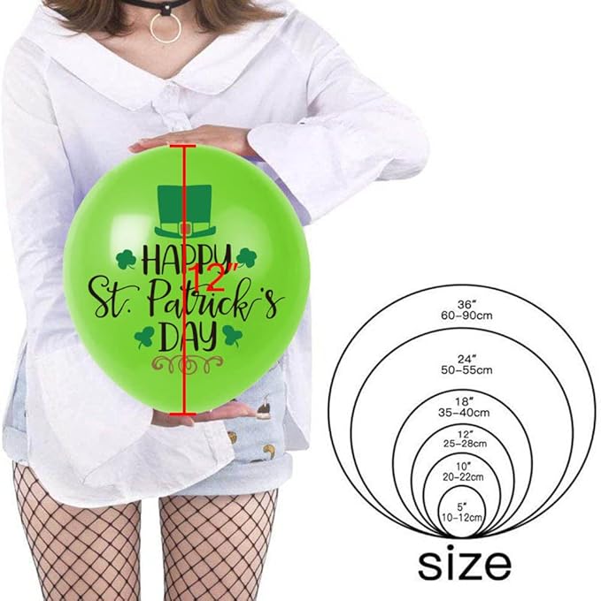 St. Patrick's Day Balloons St. Patrick's Day Party Decorations St. Patrick's Latex Balloons for St. Patrick's Day Themed Party St. Patrick's Day Decorations Decor Supplies 20Pcs