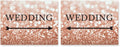 Andaz Press Wedding Party Directional Signs, Glitzy Rose Gold Glitter, 8.5x11-inch, Double-Sided, Wedding with Big Arrow, 1-Pack, Bokeh Colored Party Supplies