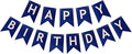 Blue Happy Birthday Banner Birthday Banner Decoration DIY Party Decoration