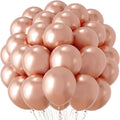 Metallic Rose Gold Balloons, 66pack 12inch Chrome Rose Gold Latex Party Balloons for Birthday Baby Shower Valentine's Day Graduation Wedding Gender Reveal Anniversary Party Decorations
