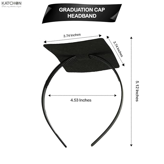 KatchOn, Graduation Cap Headband – Pack of 1 | Graduation Hat Headband | Anti-Fall Headband for Graduation Cap | Graduation Accessories 2026 | Essential Hat Accessory for Graduates, Students