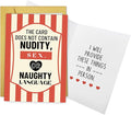 Qiliji Naughty Birthday Card for Boyfriend Girlfriend, Funny Anniversary Card for Husband Wife, Valentines Day Cards Gifts for Men Women, Adult Humor Love Cards Gifts