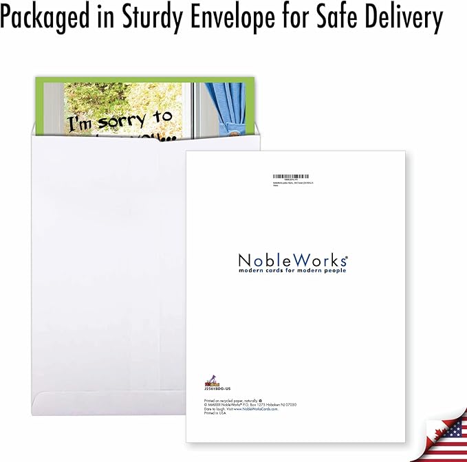 NobleWorks Jumbo Hilarious Birthday Greeting Card From Us 8.5 x 11 Inch with Envelope (1 Pack) Oversize Jumbo Bday Empty Bird Feeder J2561BDG-US