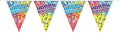 CREATIVE Bunting Happy Birthday 6m, 6 metres 15 Triangle flags measuring 27x21cms.