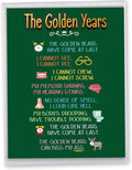 NobleWorks Jumbo Hysterical Birthday Greeting Card From Us 8.5 x 11 Inch with Envelope (1 Card) The Golden Years J8154BDG-US
