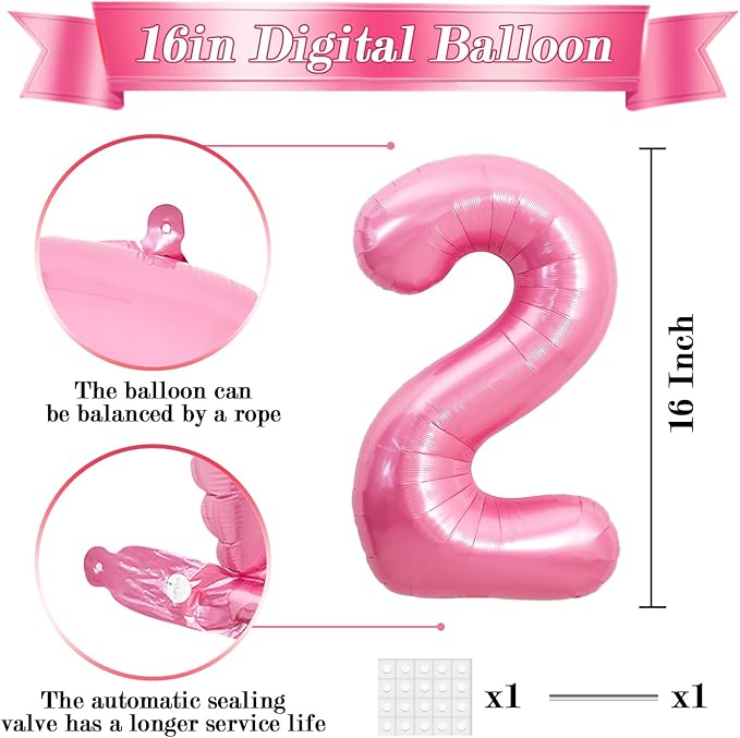 TONIFUL 2026 Light Pink Foil Number Balloons 16 Inch Light Pink Number Banner 2026 Graduation Aluminum Foil Mylar Balloons for New Year Eve Christmas Anniversary Party Supplies
