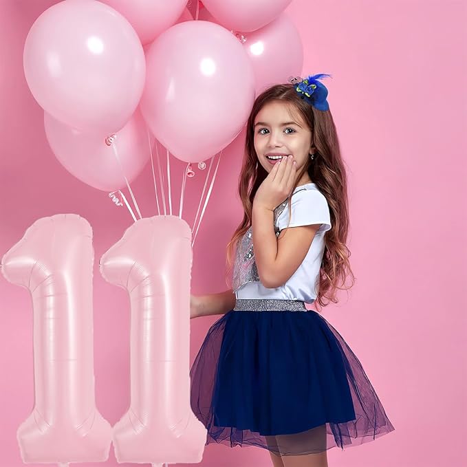 TONIFUL 40 Inch Pastel Pink Number 1 Balloon Balloon Big Pink Digital 1 Balloon for Girl's Birthday Party Wedding Bridal Shower Engagement Anniversary Photo Shoot Supplies