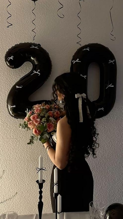 Balloon Number, 40Inch Black Number 19 Balloons Birthday Decoration for Men & Women, Foil Black Party Decorations for Birthday Wedding Engagement Memroial Day's