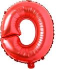 16" inch Single Red Alphabet Letter number Balloons Aluminum Hanging Foil Film Balloon Wedding Birthday party decoration banner Air Mylar Balloons (16 inch red O)