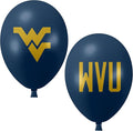 West Virginia Mountaineers Balloons 10 Pack 11" Official Licensed Logos, Helium Quality Latex Balloons, Perfect for College Football Team Celebration, Decorated Front and Back by Westrick