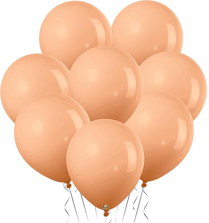 AFTERLOON® Biodegradable Mini Balloons 100 pcs Nude 5 Inch, Matte Color Thickened Extra Strong Latex Helium Float, Baby Shower Gender Reveal Garland Arch Wedding Birthday Party Decorations