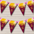 70's 80's Disco Dance DJ Pink Personalized Birthday Party Bunting - Hanging Party Decoration - Birthday Party Banner Garland | Decorative Party Supplies