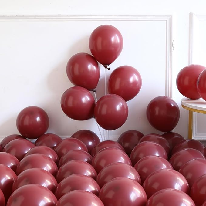 Cherry Balloon Garland Arch Kit, Burgundy Pink White Balloons with Pink Bow Red Cherry Foil Balloons for Girls Birthday She's The Cherry On Top Baby Shower Wedding Bridal Party Decorations